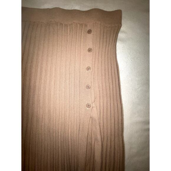 Womens Cider Rib Knit Button Detail Split Midi Skirt Size 1X - Picture 5 of 7